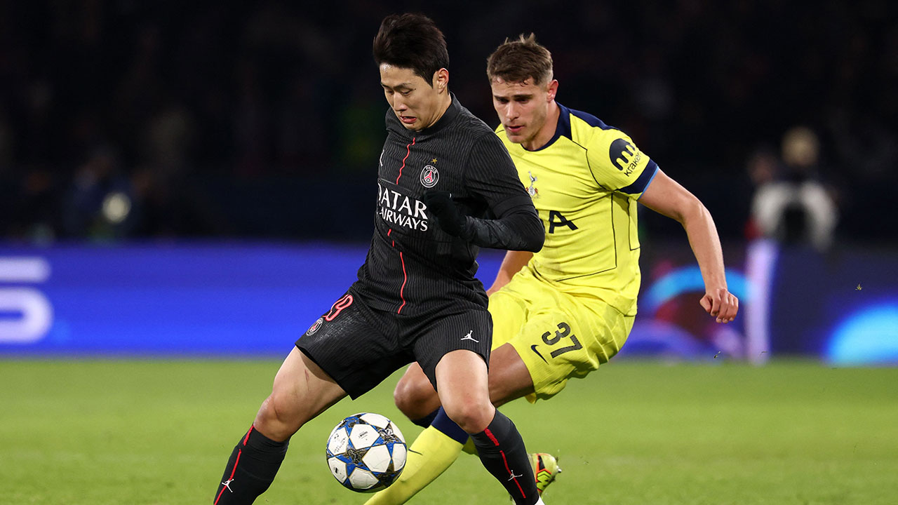 '<b>이강인</b> 교체 출전' <b>PSG</b>, <b>토트넘</b>에 5-3 승‥비티냐 해트트릭