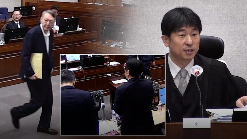 그동안은 가만히 보더니 갑자기 막아선 법원, 윤 전 대통령 발언까지 제지 ㄷㄷ