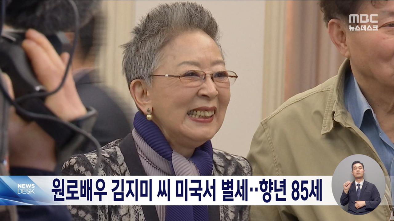 '한국의 리즈 테일러' 원로배우 <b>김지미 별세</b>