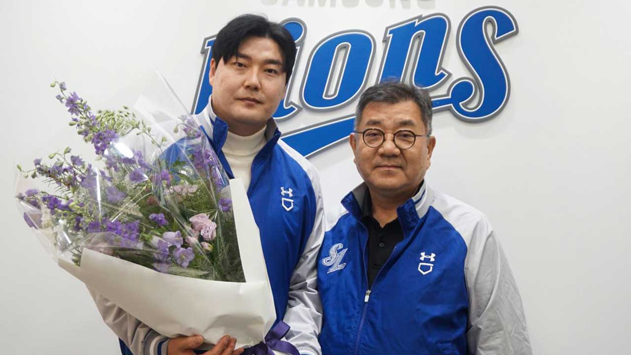 프로야구 삼성, '내부 FA 투수' <b>김태훈</b>·<b>이승현</b>과 <b>계약</b>