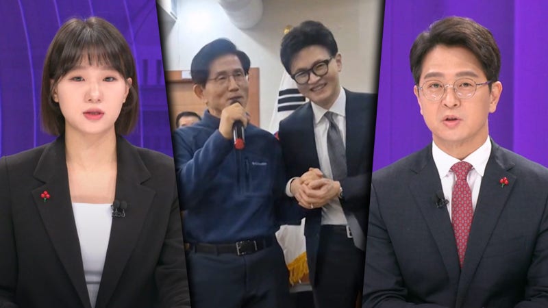 [맞수다] 김문수, <b>한동훈</b>이 보배다? "냉철한 판단"‥"공공의적 선언"