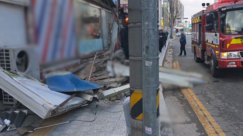 [단독] 이발소 간판 추락해 '20대 사망'‥업주·건물주 2명 송치