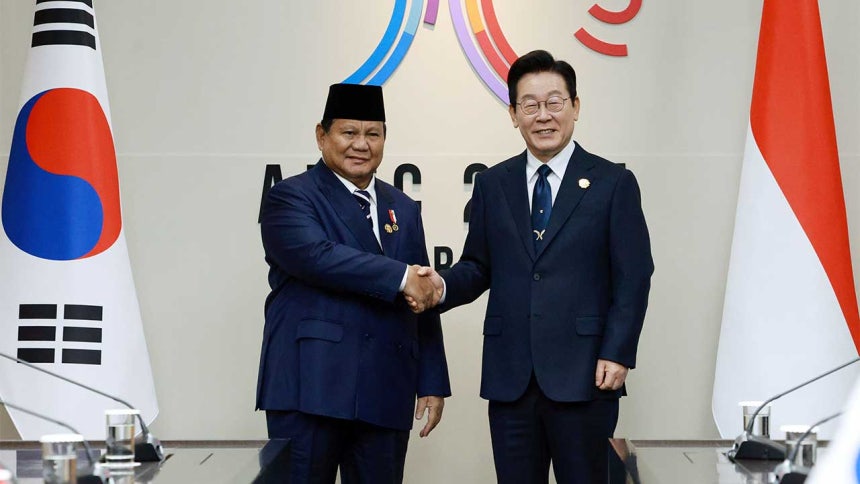 이재명 대통령과 프라보워 수비안토 인도네시아 대통령 [자료사진]