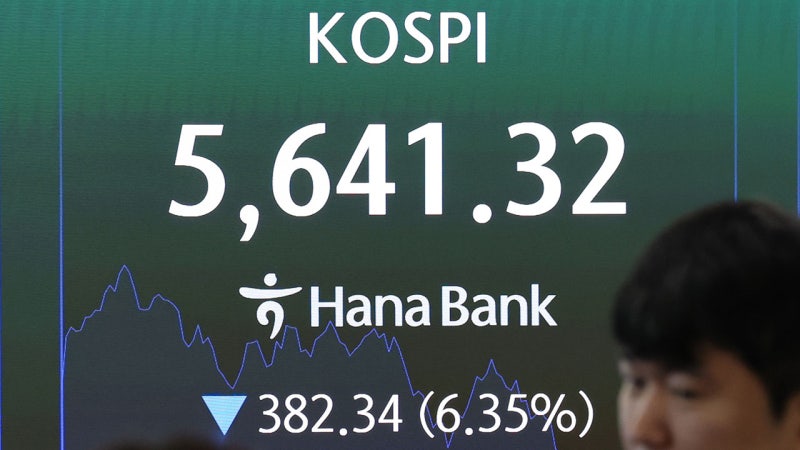 <b>코스피</b>, 코스닥 이어 <b>서킷브레이커</b> 발동‥사상 처음 이틀 연속 걸려