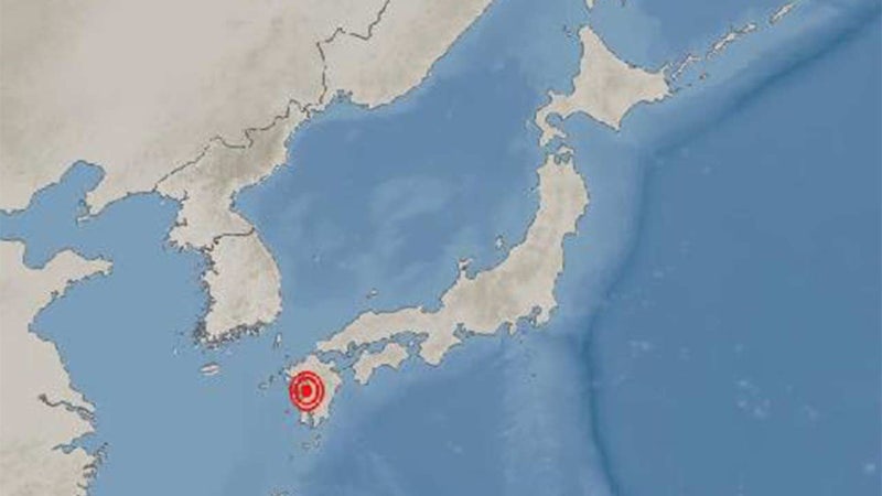 일본 <b>구마모토</b> 남서쪽 해역서 규모 <b>5.1 지진</b> 발생