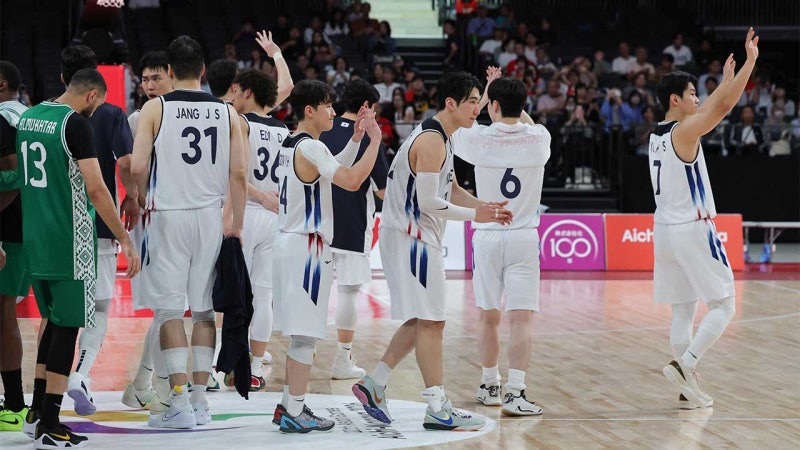 [아시안게임] <b>남자농구</b> 대표팀, <b>사우디 완파</b>하고 한국 선수단에 첫 승전...