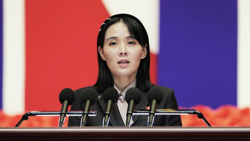 <b>김여정</b>, <b>대북 의료</b>장비 <b>지원</b> 방침에 "또다른 광대극"