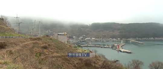부산 가덕도 공항부지 모습.