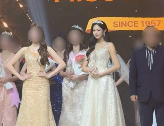 '미남 농구스타' <b>우지원 딸 우서윤</b>, 미스코리아 진 왕관 썼다