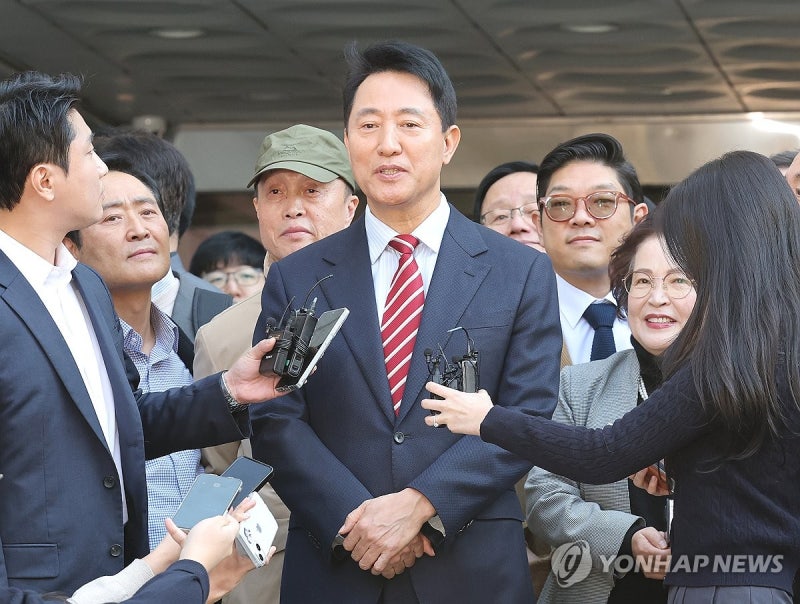 국회 찾은 <b>오세훈</b> "총선 다가오고 있다…<b>국힘 통합</b> 위해 최선"