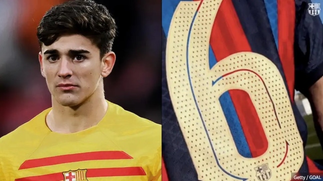 西甲巴塞罗那队的未来球员 最终以30次代替6号出场