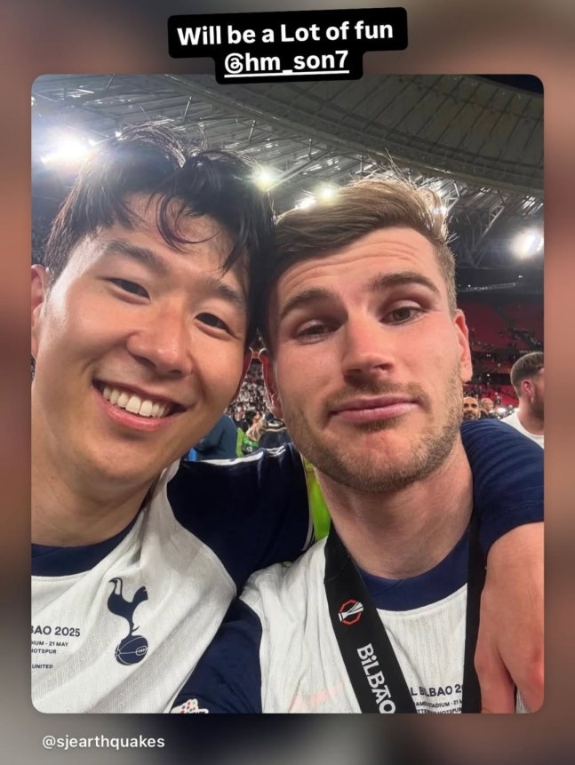 [오피셜] “흥민이형, 새 시즌 한판 붙자!” MLS행 공식발표…산호세 어스퀘이크스 역사상 최대 규모 영입으로 기록된 베르너 “우승하겠다”