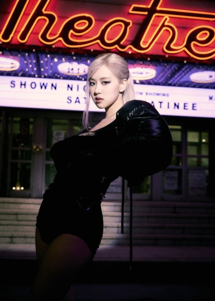 Photo of Black Pink Rose during the release of her solo song, 'On Th Ground.'