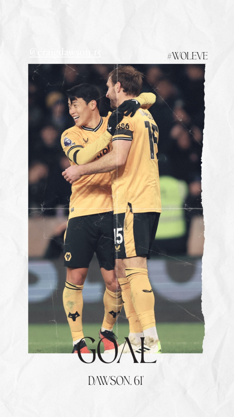 <b>황희찬</b> 1도움 맹활약…<b>울버햄프턴</b>, 3-0 완승