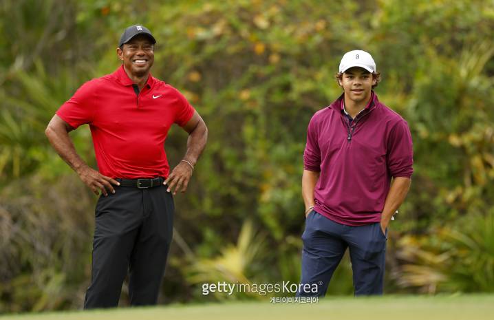 '골프 황제' 우즈 <b>아들</b>, PGA 투어 대회 <b>1차</b> 예선 출전