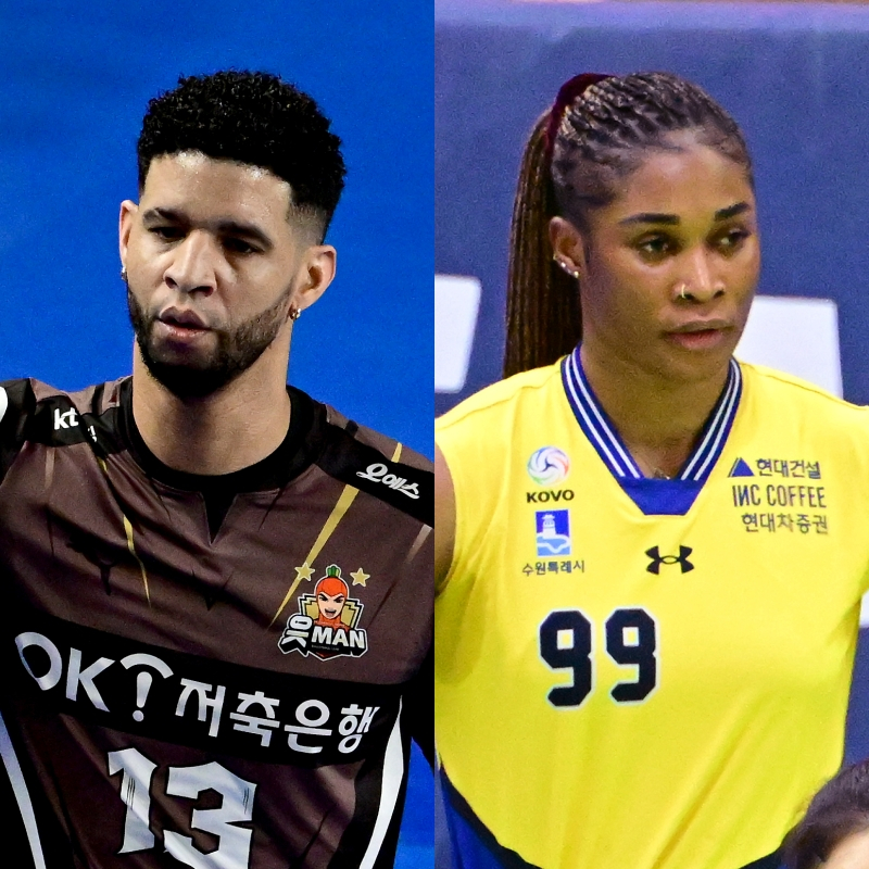 'PS 견인' <b>레오</b>·'1위 이끈' <b>모마</b>, V리그 6라운드 MVP 선정