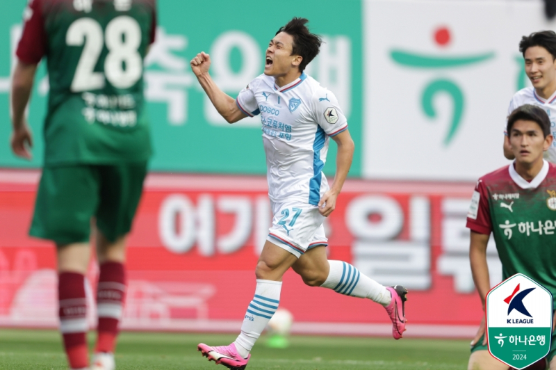 <b>김천 정치인</b>, K리그1 6R MVP…베스트 매치는 ‘태하드라마’ 포항