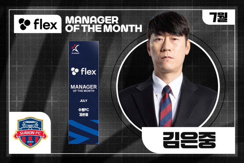 ‘7월 승률 100%’ <b>김은중</b>, 처음으로 ‘<b>이달의 감독상</b>’ 수상