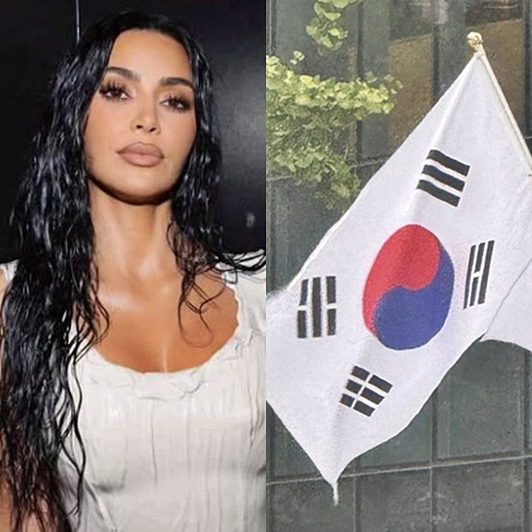 <b>킴 카다시안</b>, 한국서 <b>태극기</b> 인증샷 “역시 김씨?”