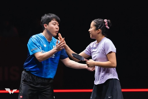 ‘중국 1위 꺾었다’ <b>탁구 임종훈</b>-<b>신유빈</b> 듀오, WTT 파이널스 <b>결승</b>행