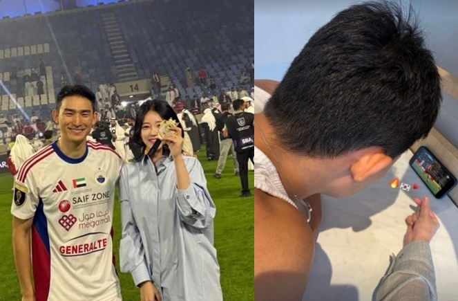 티아라 소연, ‘출전 불발’ 조유민과 <b>축구</b> 대표팀 뜨거운 응원