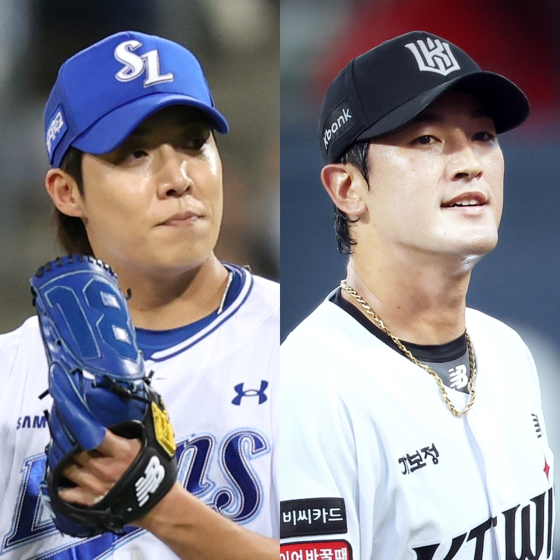 '5년 전, 1위 결정전의 재현인가' 고영표·<b>원태인</b>의 명품 투수전 [IS 스타...