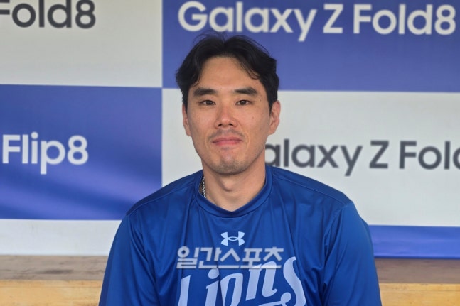 지난 11일 대구에서 만난 삼성 김재윤. 대구=윤승재 기자