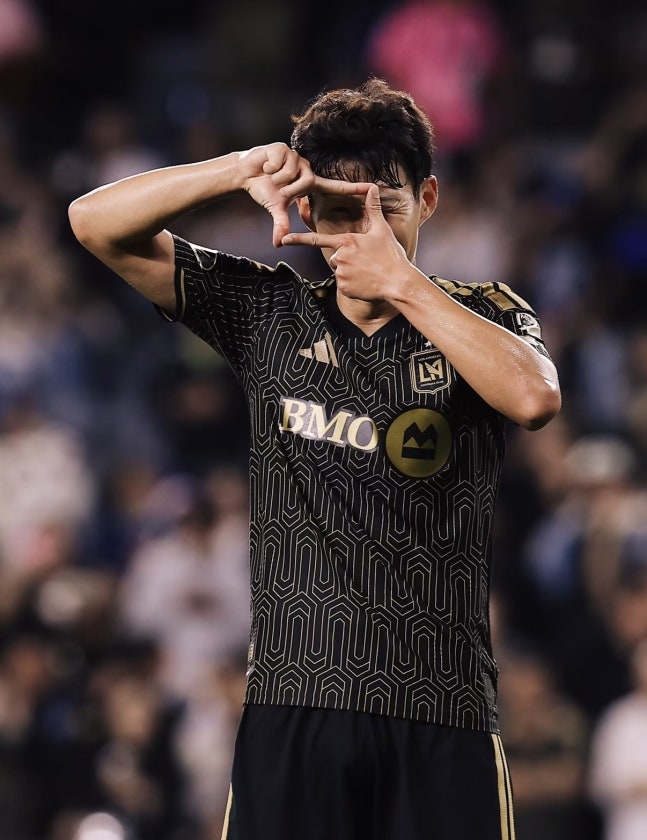 오스틴전에서 1골 2도움을 올린 손흥민. 사진=LAFC