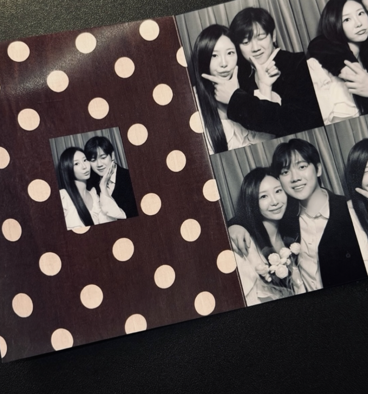 結婚を発表したアナウンサーのイ・ジヒョンと婚約者の写真