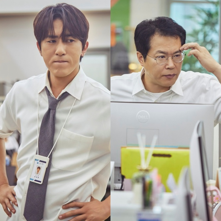 クーパンプレイ『職場人たち』で会社員役を演じるキム・ウォンフンとペク・ヒョンジン