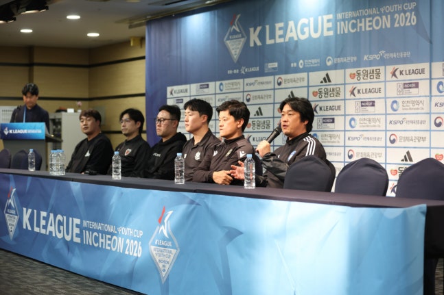 K리그 인터내셔널 유스컵 인천 2026에 나서는 이승현 울산 HD 감독 발언하고 있다. 사진=프로축구연맹
