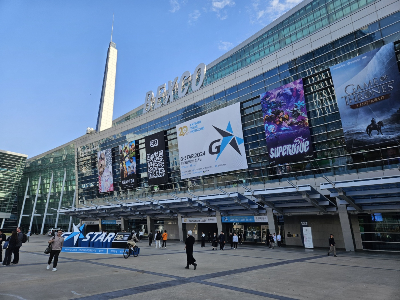 The venue for G-Star 2024 at BEXCO. [Photo by Won Tae-young]