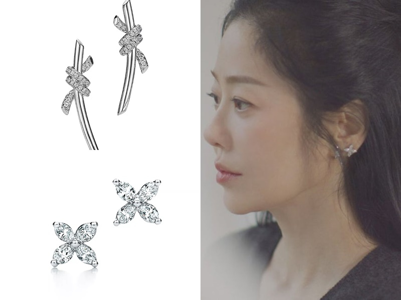 티파니앤코의 귀걸이를 착용한 고현정. [사진 유 퀴즈 온더 블럭 인스타그램, 티파니앤코 홈페이지 캡처]