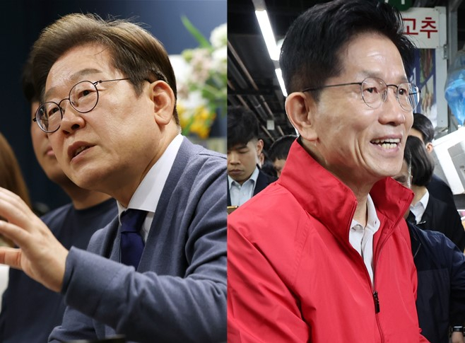 이재명 더불어민주당 대선 후보,김문수 국민의힘 대선 후보 [사진 연합뉴스]