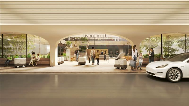 성수4지구 도입 예정인‘라이브그라운드’투시도.[사진 롯데건설].[사진 롯데건설]