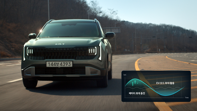 기아 디 올 뉴 셀토스의 계층형 예측 제어 모습. [사진 기아]