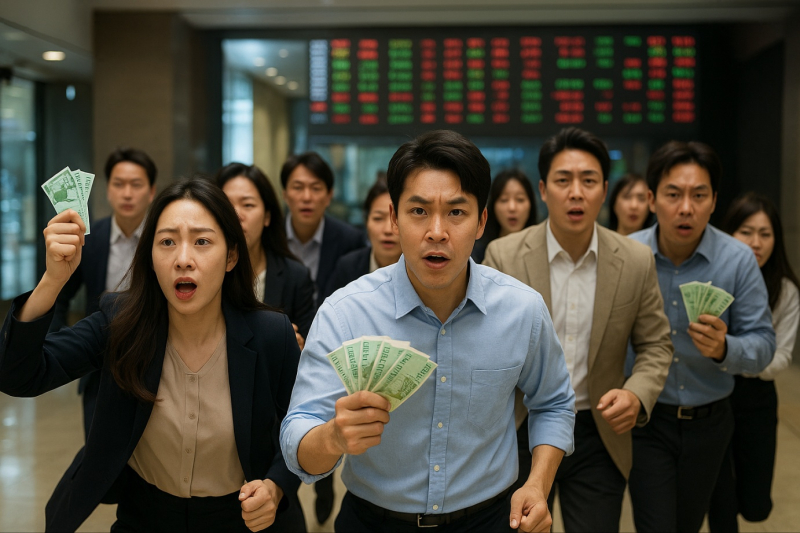 주식 개인투자자 이미지. [사진 챗GPT AI 생성 이미지]