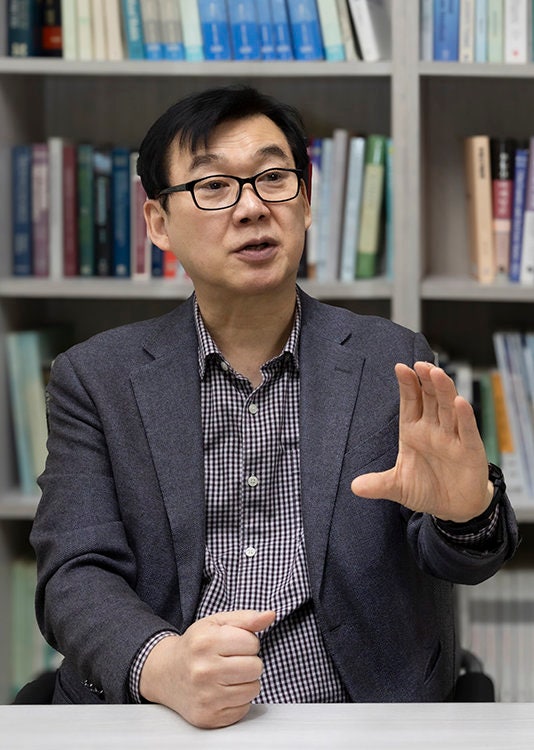 이창무 한양대 도시공학과 교수가 ‘신동아’와 인터뷰하고 있다. 박해윤 기자