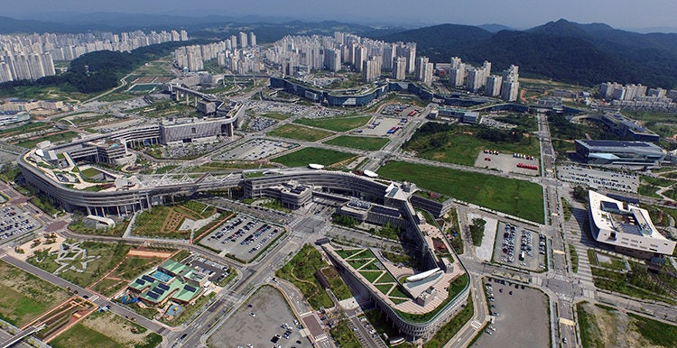 세종특별자치시에 위치한 정부세종청사 전경. 행정중심복합도시건설청