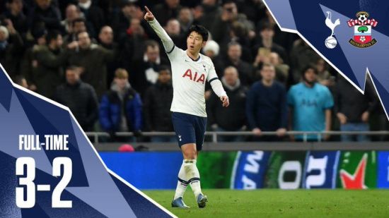 '손흥민 결승골' 토트넘, 사우스햄튼에 3-2 역전승…FA컵 16강 진출 ...