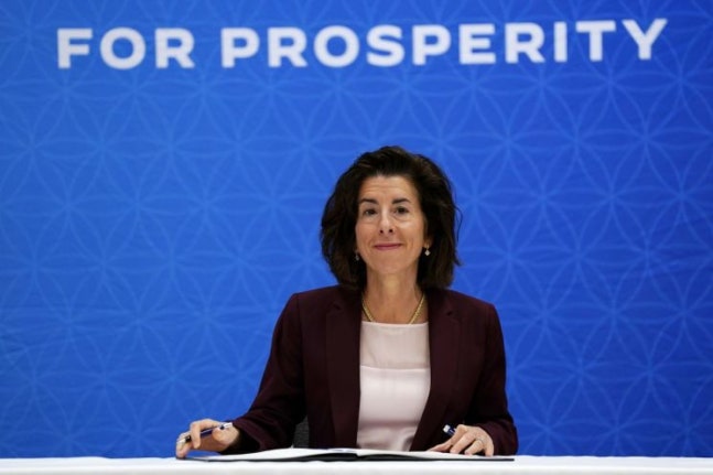 Lemondo, U.S. Secretary of Commerce. [Image source=Yonhap News]