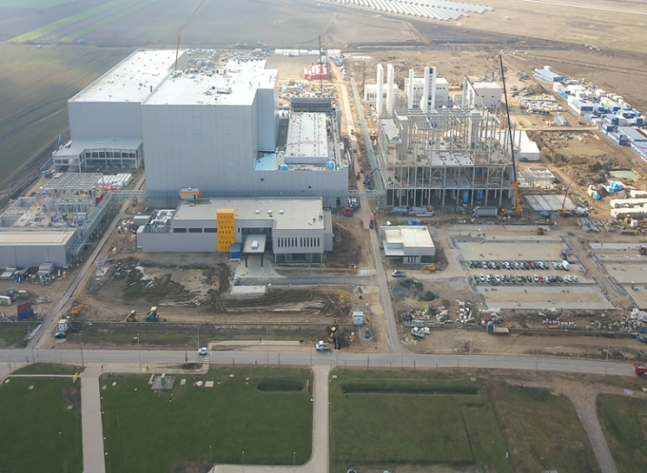 Ecopro's construction site at the Debrecen plant in Hungary. Photo provided by Ecopro
