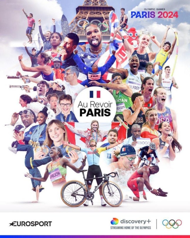 2024 Paris Olympics commemorative poster. Photo = EuroSports X (X · former Twitter)