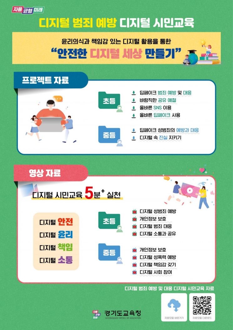 <b>경기교육청</b>, <b>디지털 범죄</b>예방 교육자료 제작 배포