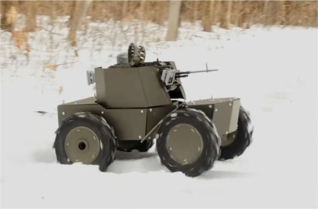 Lyut combat robot deployed by the Ukrainian military