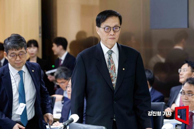 Changyong Rhee, Governor of the Bank of Korea, is attending the Bank of Korea's inspection by the National Assembly's Planning and Finance Committee at the Bank of Korea in Jung-gu, Seoul on the 14th. Photo=Reporter Kang Jin-hyung aymstream@