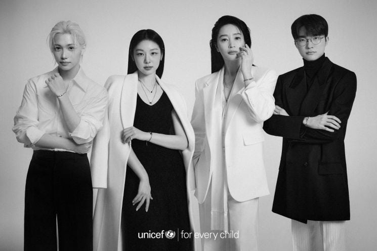 김혜수·김연아·<b>필릭스</b>·페이커, ‘<b>유니세프</b> 팀’ 캠페인 참여