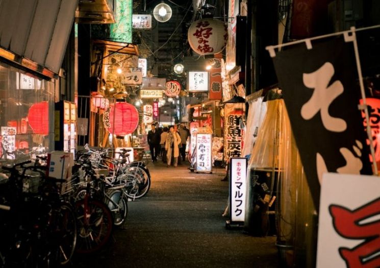 일본 술집 거리의 모습으로 기사 내용과 무관