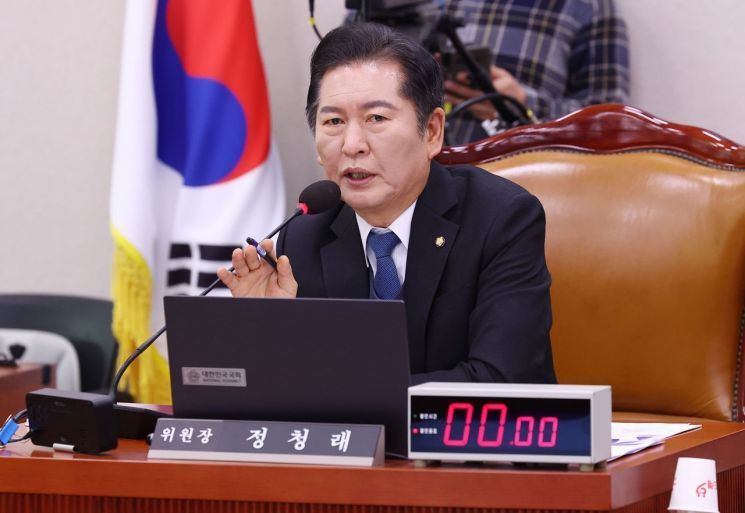정청래 법제사법위원회 위원장.연합뉴스