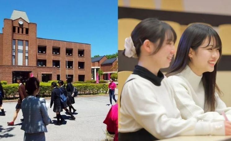 우에다 여자단기대는 우에다 단기대학으로 공학전환했다.대학 홍보사진
